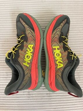Hoka One One Mafate Speed 4 Thyme Green Fiesta 11D Trail Running Shoes